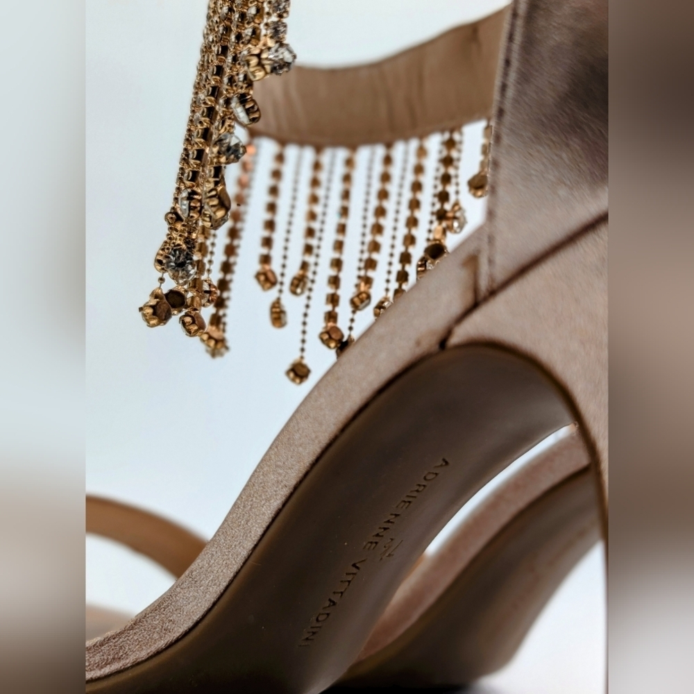 Adrienne Vittadini | Gala Fringed Ankle Strap | Glamour in Every Step Size 7.5 - Picture 9 of 17